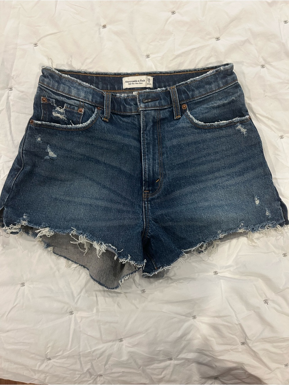 Abercrombie & Fitch Curve Love High Rise Mom Short